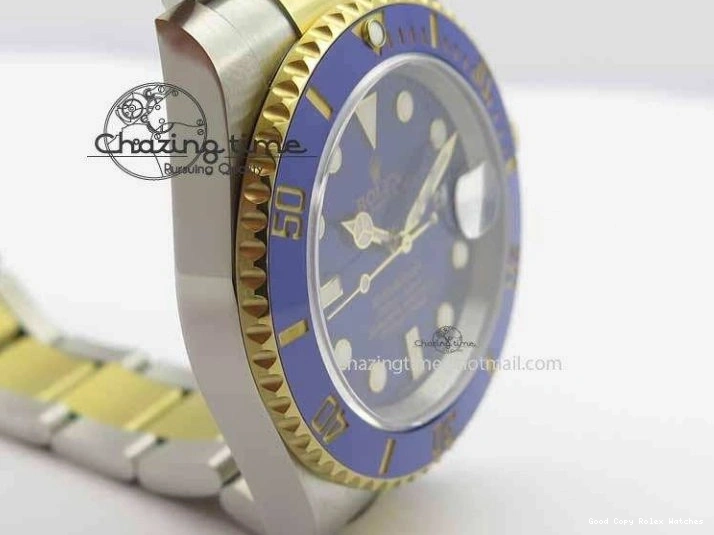Good Copy Rolex Watches On 1:1 3724 SS Functional Bracelet 116613 Edition JF Blue YG Best SH Dial LB Submariner 0107